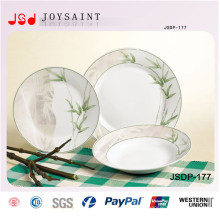 A porcelana a mais atrasada da forma Dinnerset a maioria de utensílios de mesa cerâmicos populares ajustou-se para o jogo de comensal do projeto de Baboom da promoção